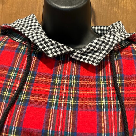 Plaid Patchwork Flannel Pullover Jacket (NEW) - Picture 7 of 14